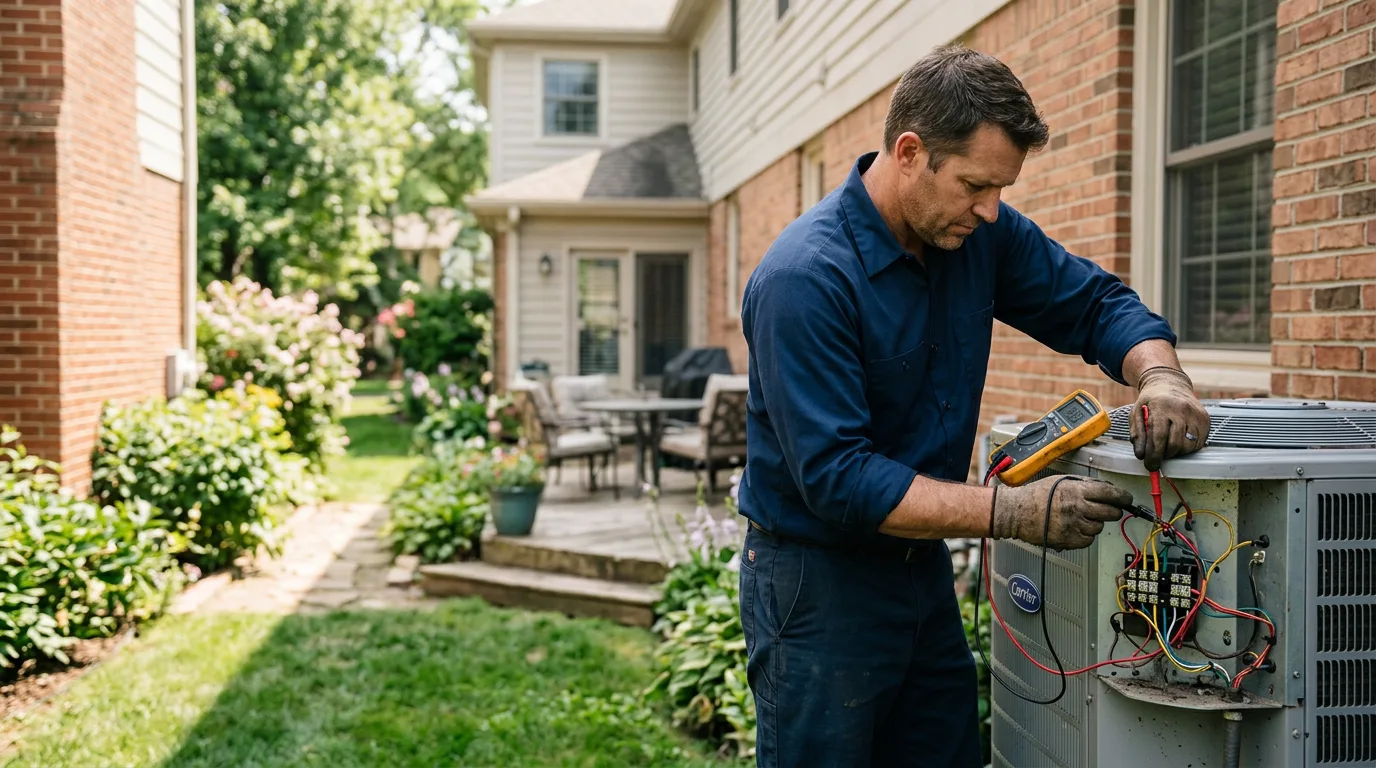 HVAC technician working near Helvetia, WV